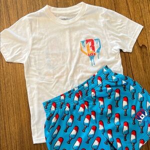 Ice Cream Print Kids Matching Set